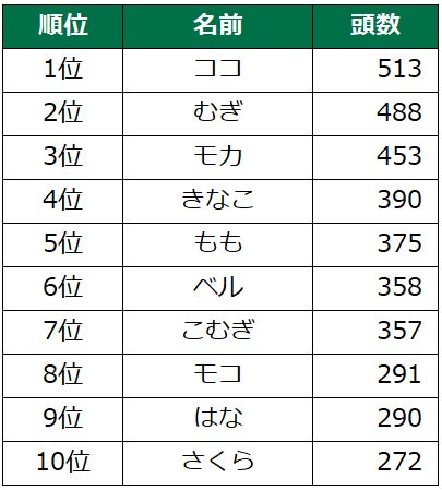 第19回　犬の名前ランキング2023発表！のサブ画像8