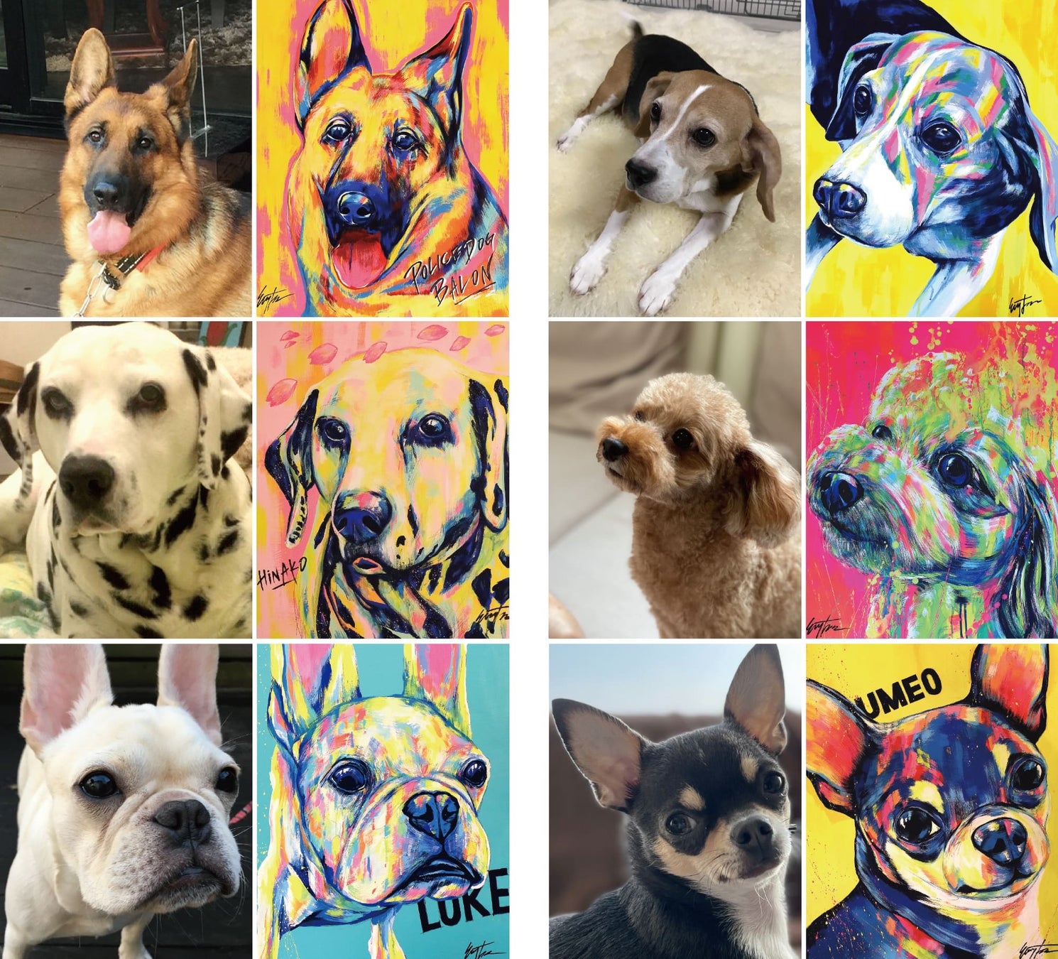 愛犬を現代アートに！国内やN.Y.で活躍中のドッグアーティスト・EIJI TAMURAによる「EIJI TAMURA DOG ART EXHIBITION」大丸神戸店 8階にて11/8より開催のサブ画像5