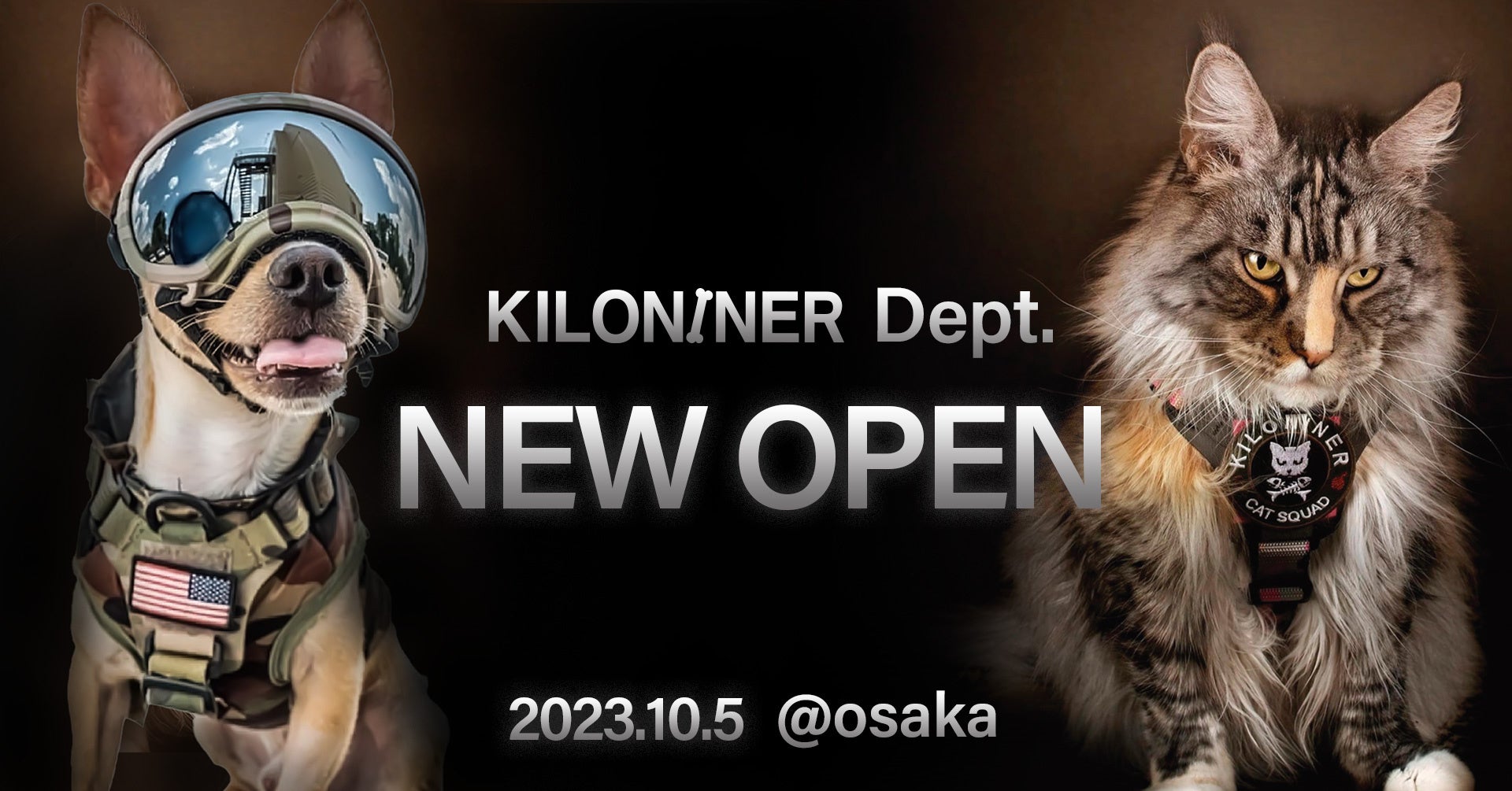 LA発！ミリタリーペットブランド！KILONINER Dept.が日本旗艦店として初OPEN！のサブ画像1