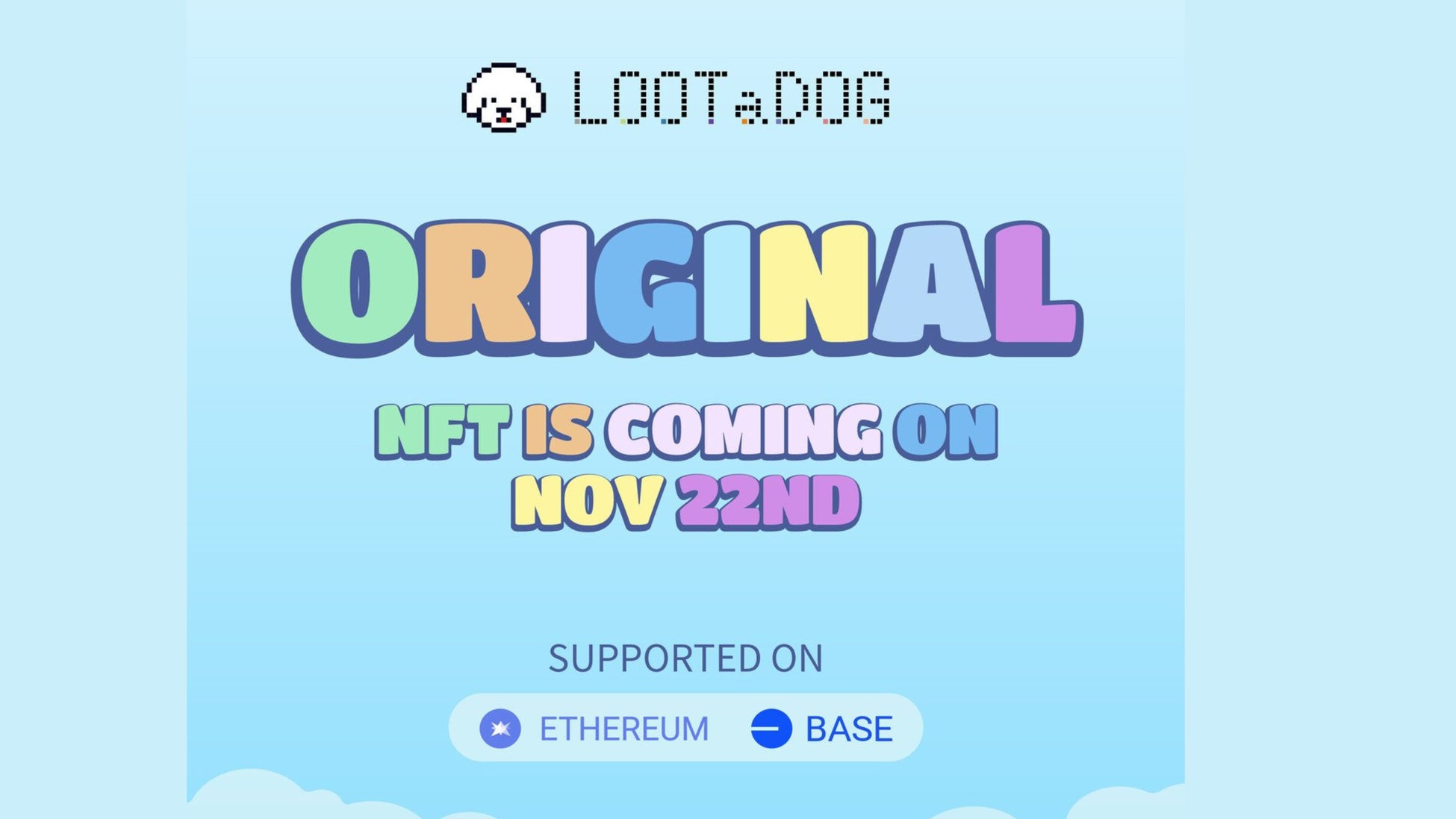 先日情報を公開した「ORIGINAL DOG NFT」について、すでに「GENESIS DOG NFT」ホルダーの皆様に対し、エアドロップを実施いたしますのサブ画像1