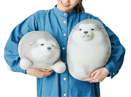 もふもふかわいい“あの犬”といっしょに暮らせる「まんまるころころ アラスカンマラミュートの子犬 実物大クッション」がフェリシモ「YOU+MORE!」から誕生のサブ画像2