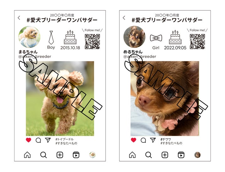 『愛犬ブリーダー』リリース記念！SNSを利用したフォトコンテストを11月10日(金)より開催。「#愛犬ブリーダーワンバサダー」写真投稿で毎月最大5名さまにオリジナルカードをプレゼント！のサブ画像2