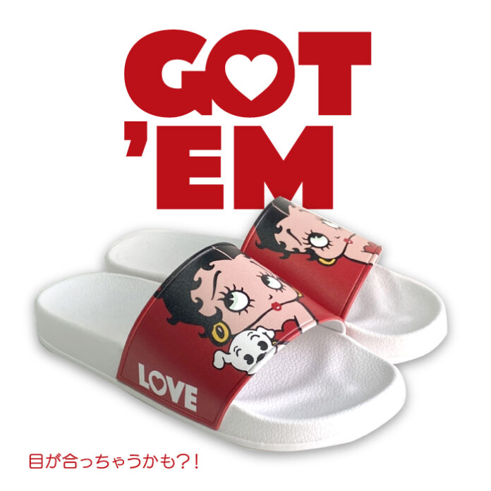シンクイノベーション㈱よりアメリカ生まれのキュートなキャラクター「Betty Boop™（ベティー ブープ™）」のシャワーサンダルが発売されます！のメイン画像