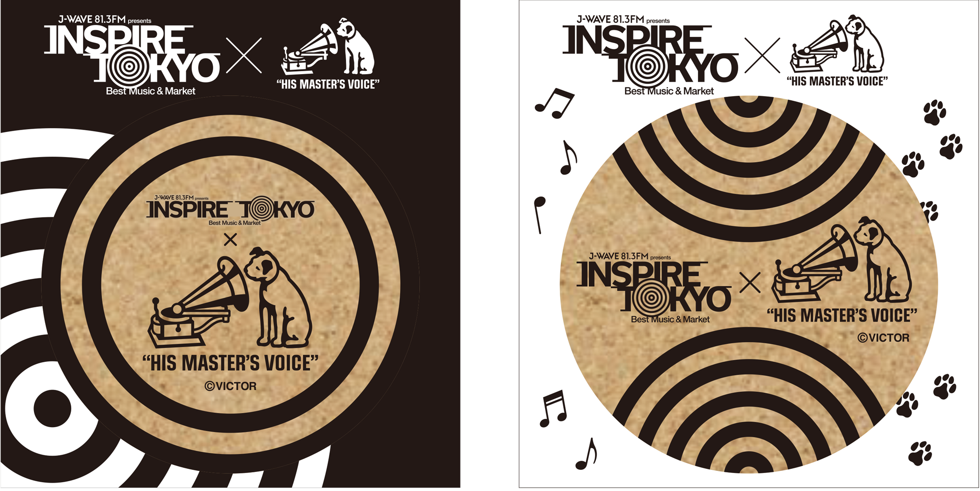 「J-WAVE INSPIRE TOKYO 2024」に「ニッパーマルシェ（Nipper Marche）」を出展　J-WAVEとのコラボ企画の実施も決定のサブ画像2_NIPPER×インスパイアトウキョウ・コラボコルクコースター