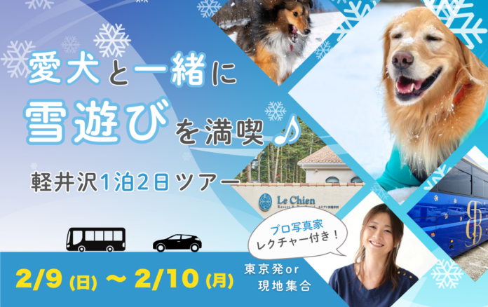 「休日いぬ部」初主催！愛犬と雪遊びを楽しむ豪華貸切１泊２食付きツアーを販売開始のメイン画像