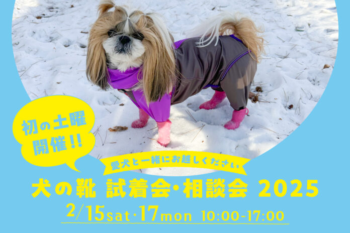 初の土曜日開催！愛犬にあった靴が見つかる犬の靴 試着会・相談会のメイン画像